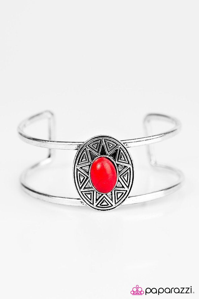 Paparazzi ♥ Look On The Sunny Side - Red ♥ Bracelet