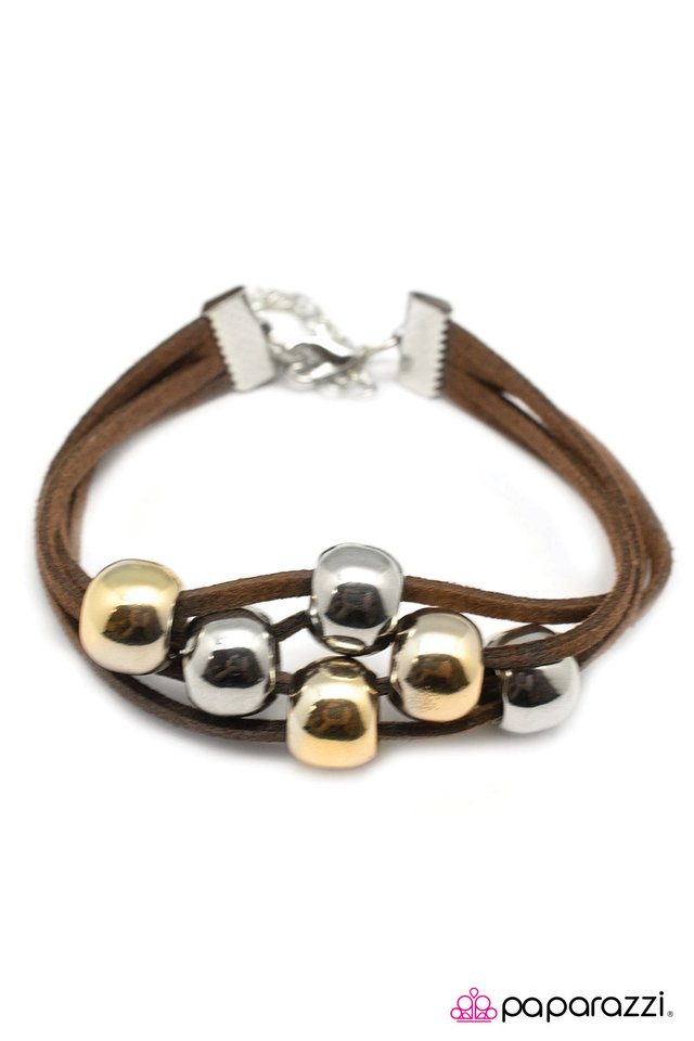 Paparazzi ♥ Overly Understated - Brown ♥ Bracelet