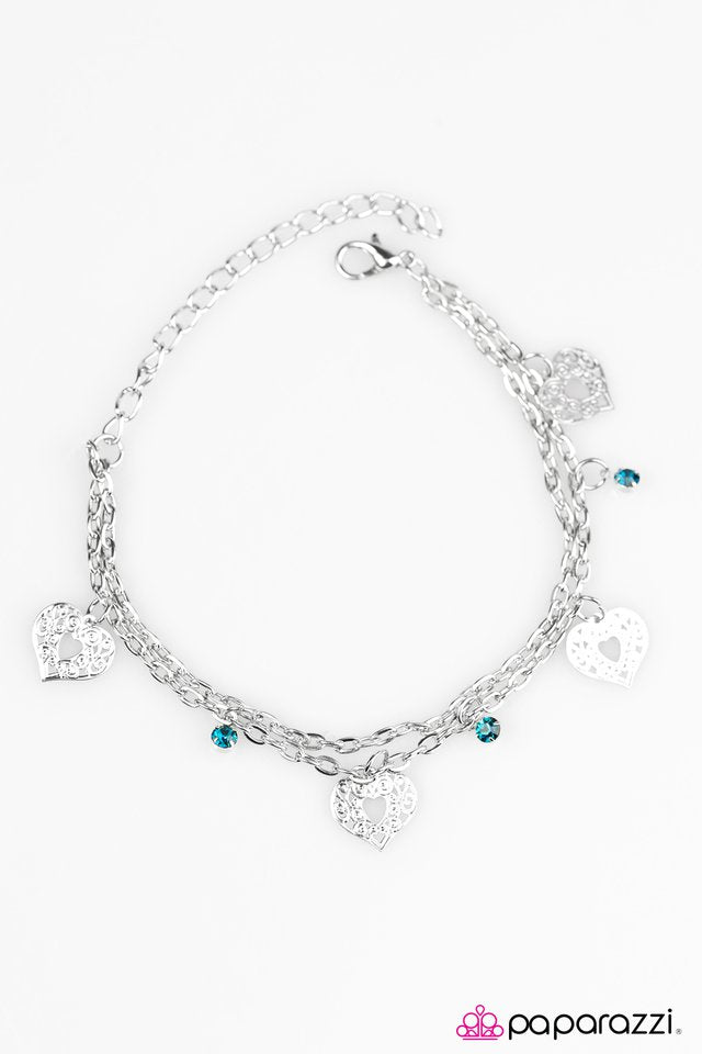 Paparazzi ♥ Ill Give You My Heart - Blue ♥ Bracelet