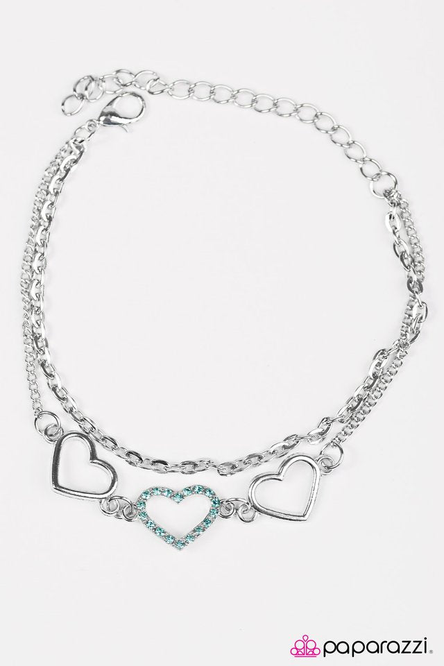 Paparazzi ♥ Love Is Everywhere - Blue ♥ Bracelet