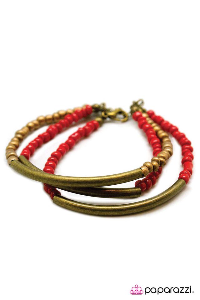 Paparazzi ♥ Valley of Fire - Red ♥ Bracelet