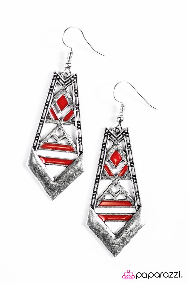 Paparazzi ♥ Jungle Adventure - Red ♥ Earrings