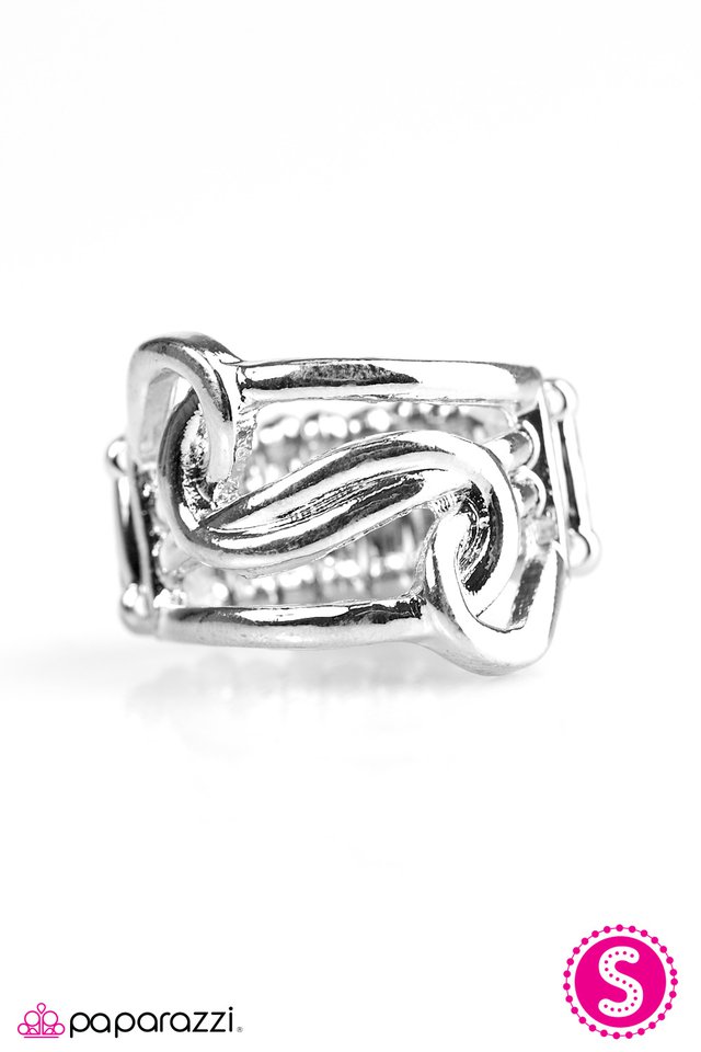 Paparazzi ♥ Tantalizingly Tangled - Silver ♥ Ring-product_sku