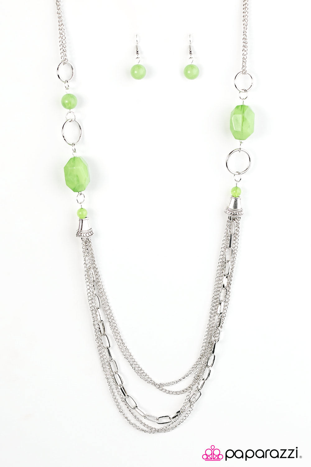 Paparazzi ♥ Have An ICE Day - Green ♥ Necklace