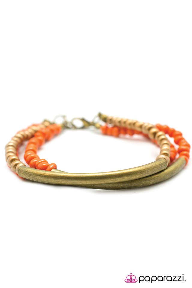 Paparazzi ♥ Valley of Fire - Orange ♥ Bracelet