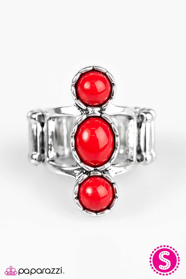 Paparazzi ♥ Into The Desert - Red ♥ Ring