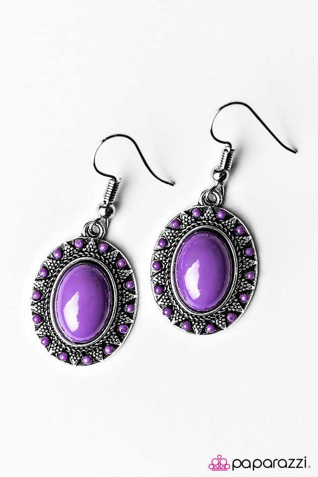 Paparazzi ♥ The Sun Is Up - Purple ♥ Earrings