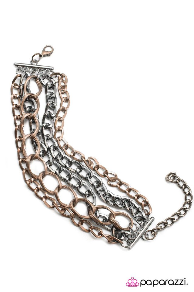 Paparazzi ♥ Material Girl - Copper ♥ Bracelet