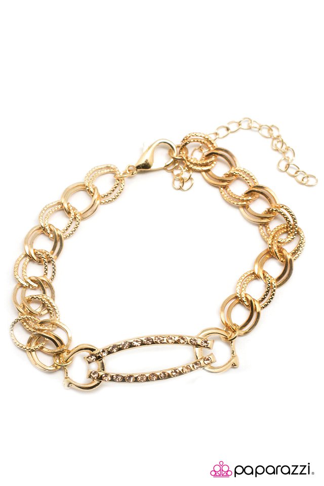 Paparazzi ♥ I Adore You - Gold ♥ Bracelet