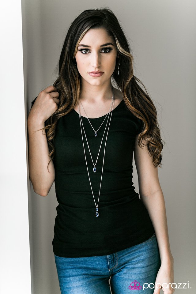 Paparazzi ♥ Starlit Skies - Blue ♥ Necklace