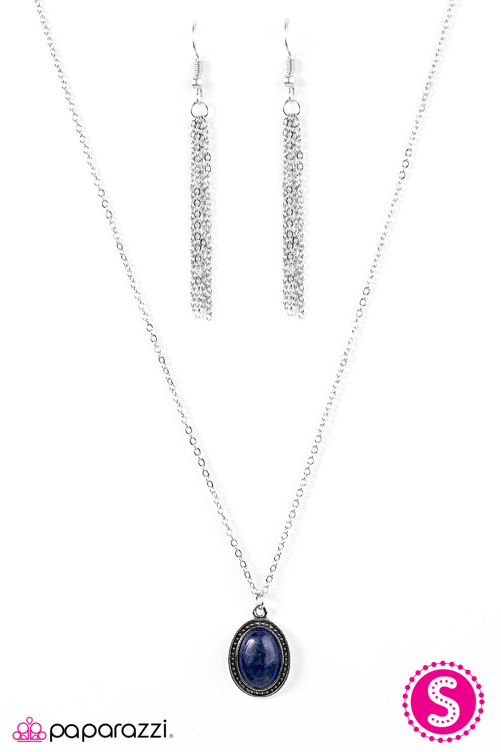 Paparazzi ♥ I Spoke Too MOON - Blue ♥ Necklace