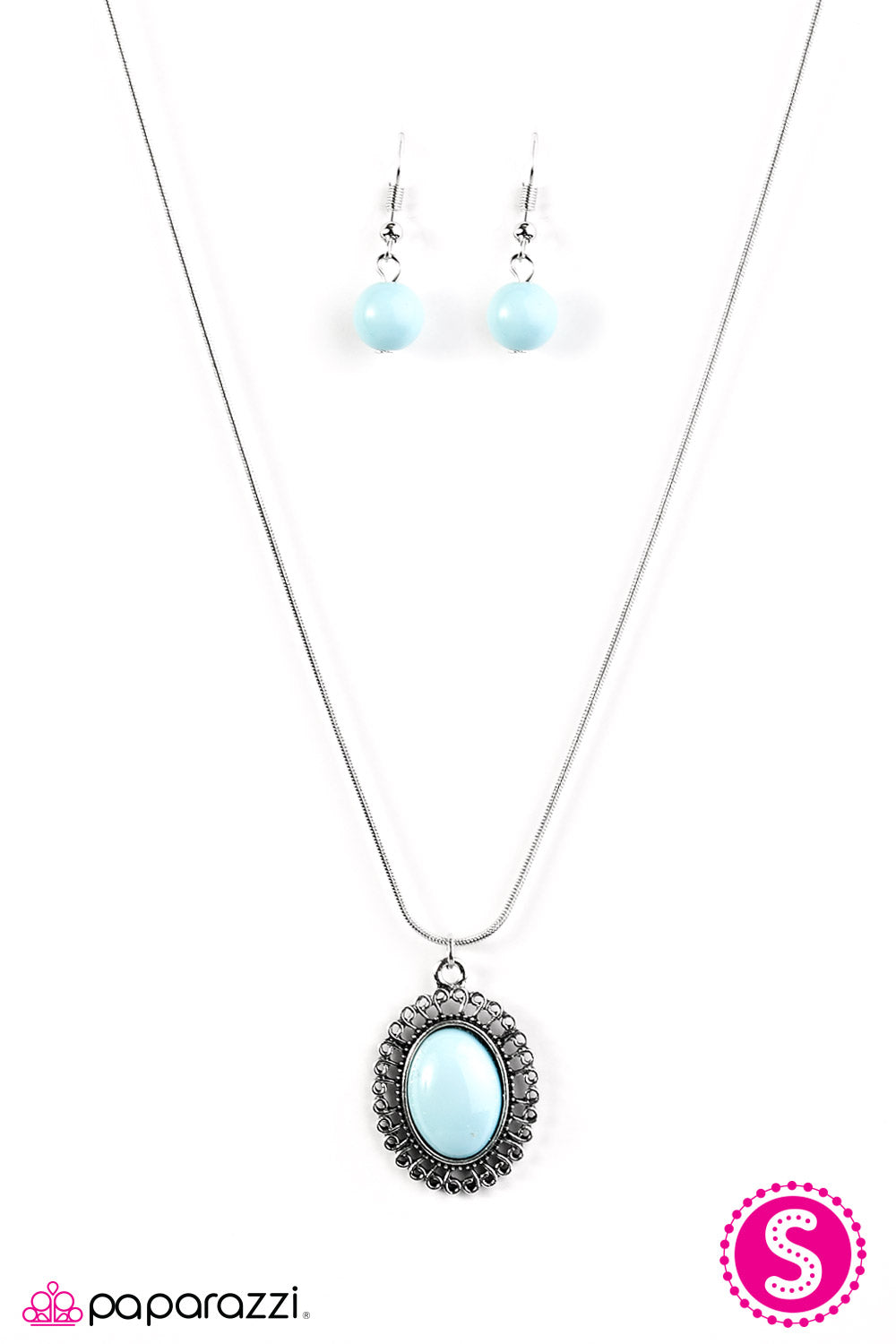 Paparazzi ♥ Western Plains - Blue ♥ Necklace