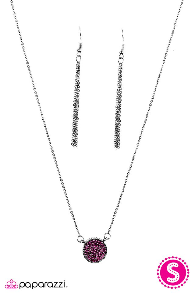 Paparazzi ♥ Star-Spangled Sparkle - Pink ♥ Necklace
