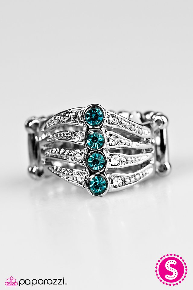 Paparazzi ♥ Glitter On My Mind - Blue ♥ Ring