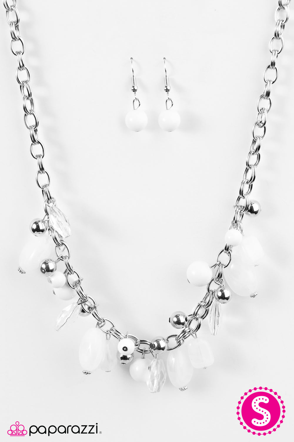 Paparazzi ♥ Ocean Sunset - White ♥ Necklace