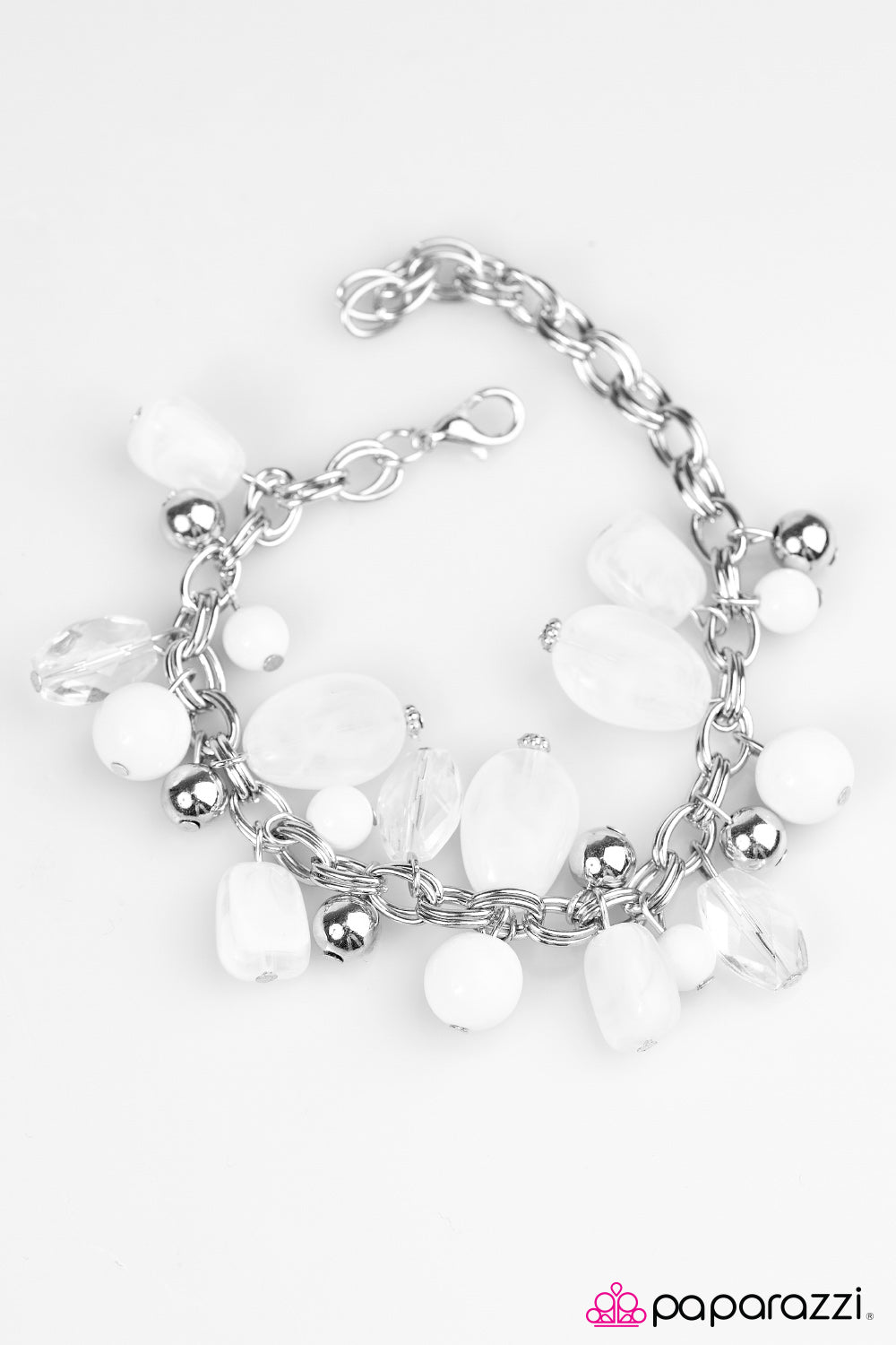 Paparazzi ♥ Coral Sea - White ♥ Bracelet