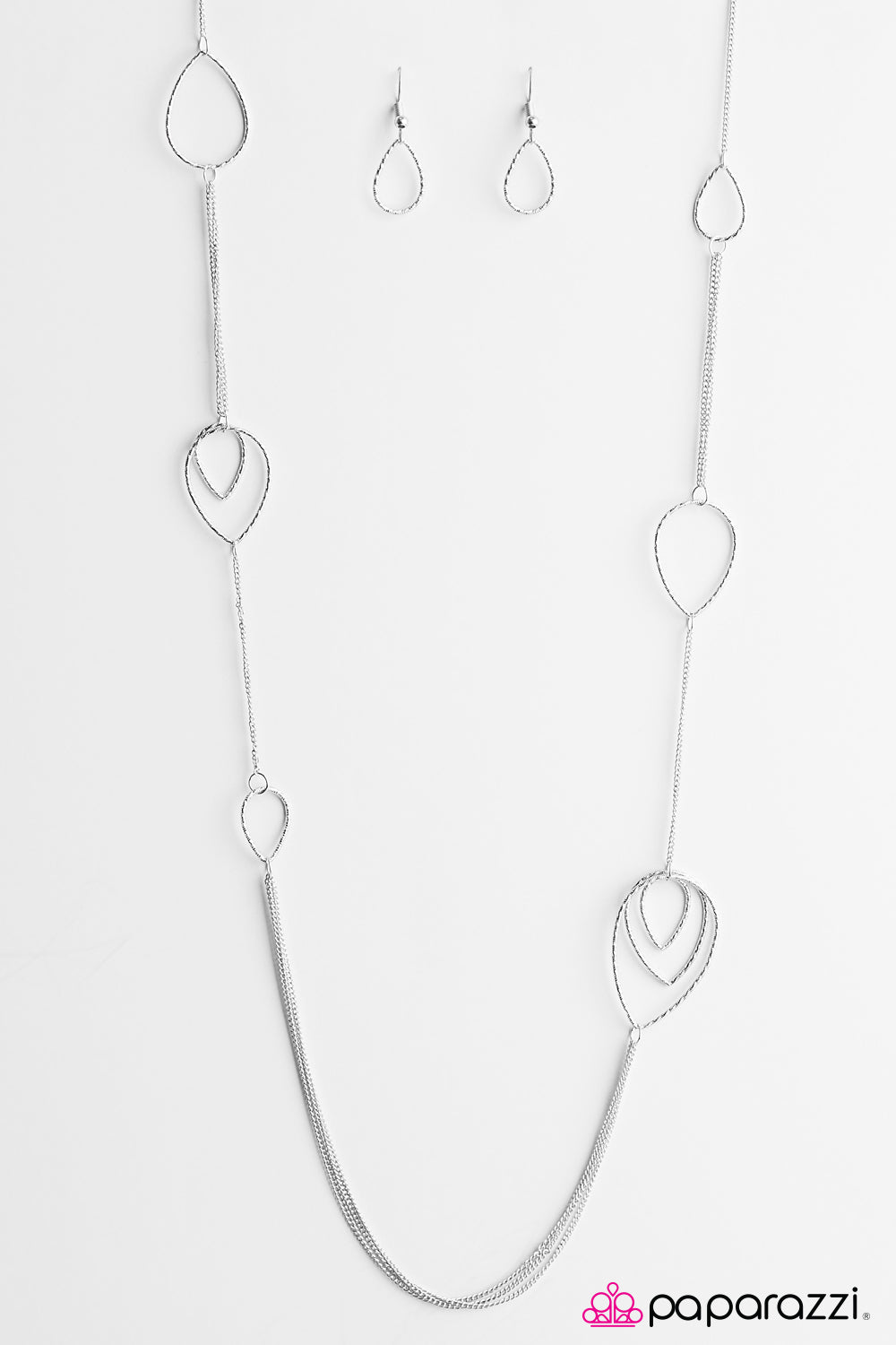 Paparazzi ♥ Cheers To Tears - Silver ♥ Necklace