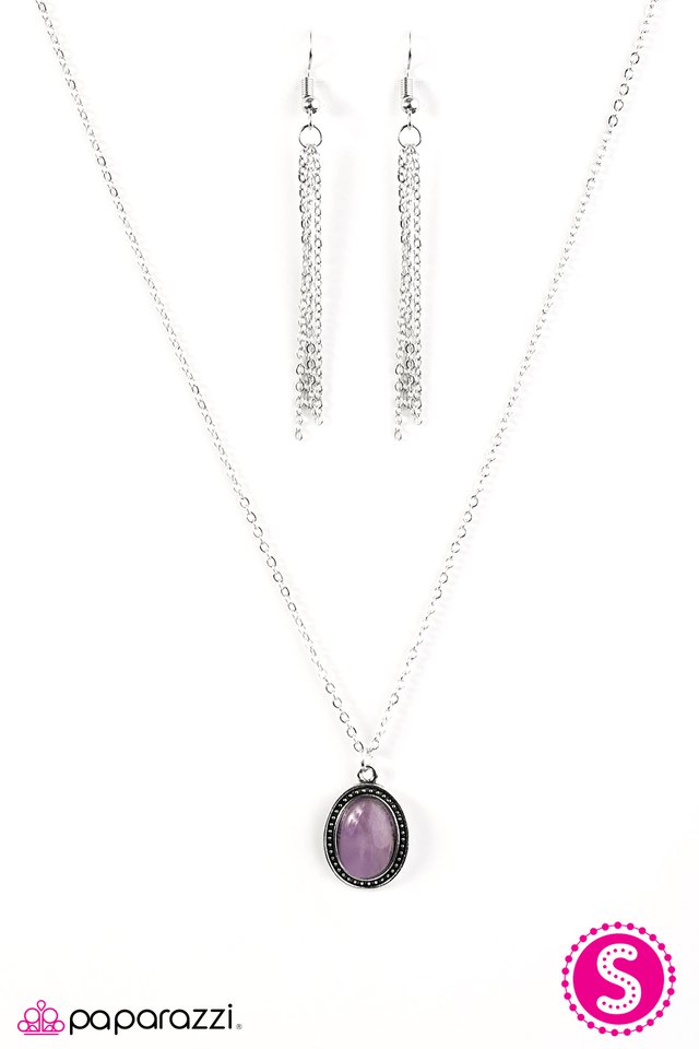 Paparazzi ♥ I Spoke Too MOON - Purple ♥ Necklace