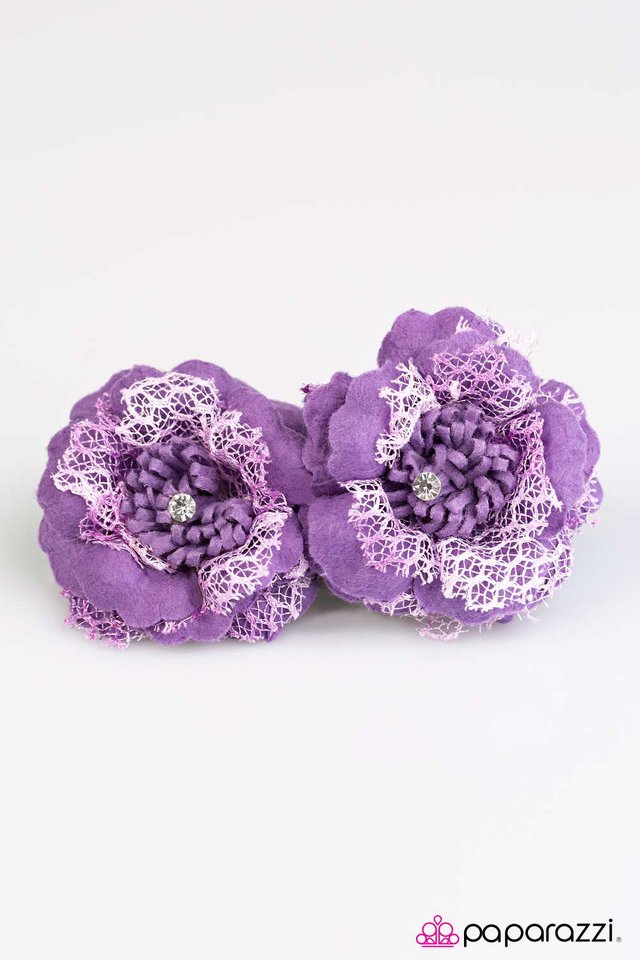 Paparazzi ♥ Cherokee Rose - Purple ♥ Hair Clip
