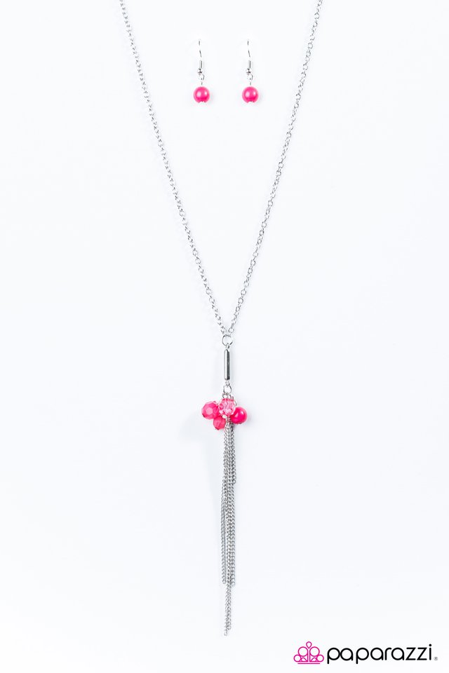 Paparazzi ♥ How Exciting! - Pink ♥ Necklace