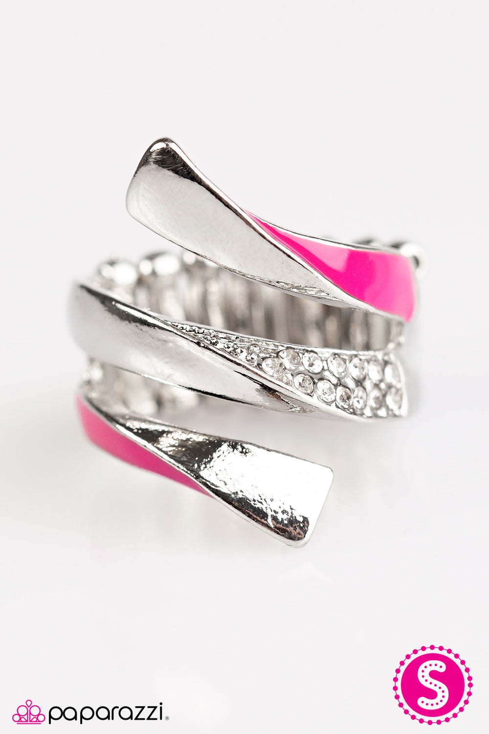 Paparazzi ♥ Wrapped Around My Finger - Pink ♥ Ring