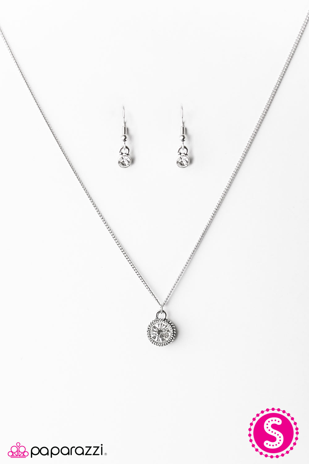 Paparazzi ♥ Spark On! - White ♥ Necklace