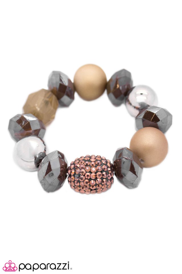 Paparazzi ♥ All Cozied Up - Brown ♥ Bracelet