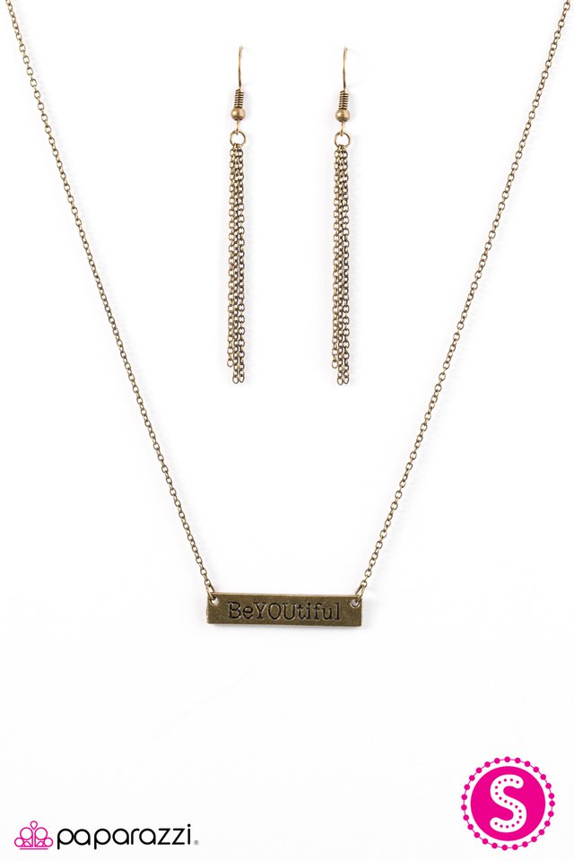 Paparazzi ♥ Always BeYOUtiful - Brass ♥ Necklace