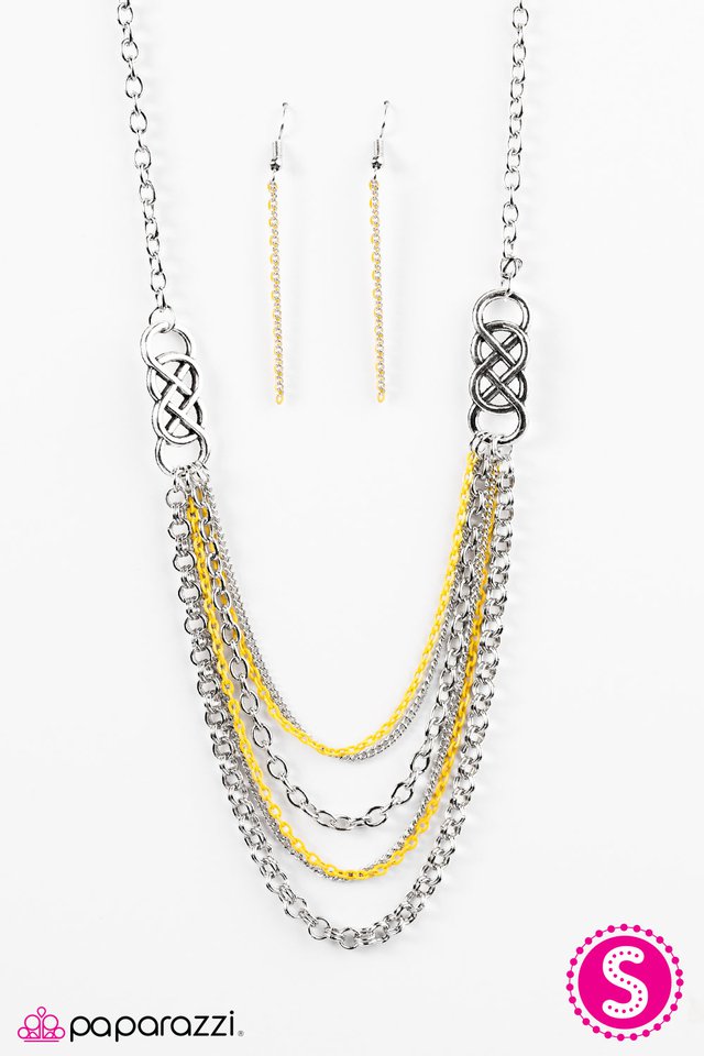 Paparazzi ♥ Infinite Color - Yellow ♥ Necklace