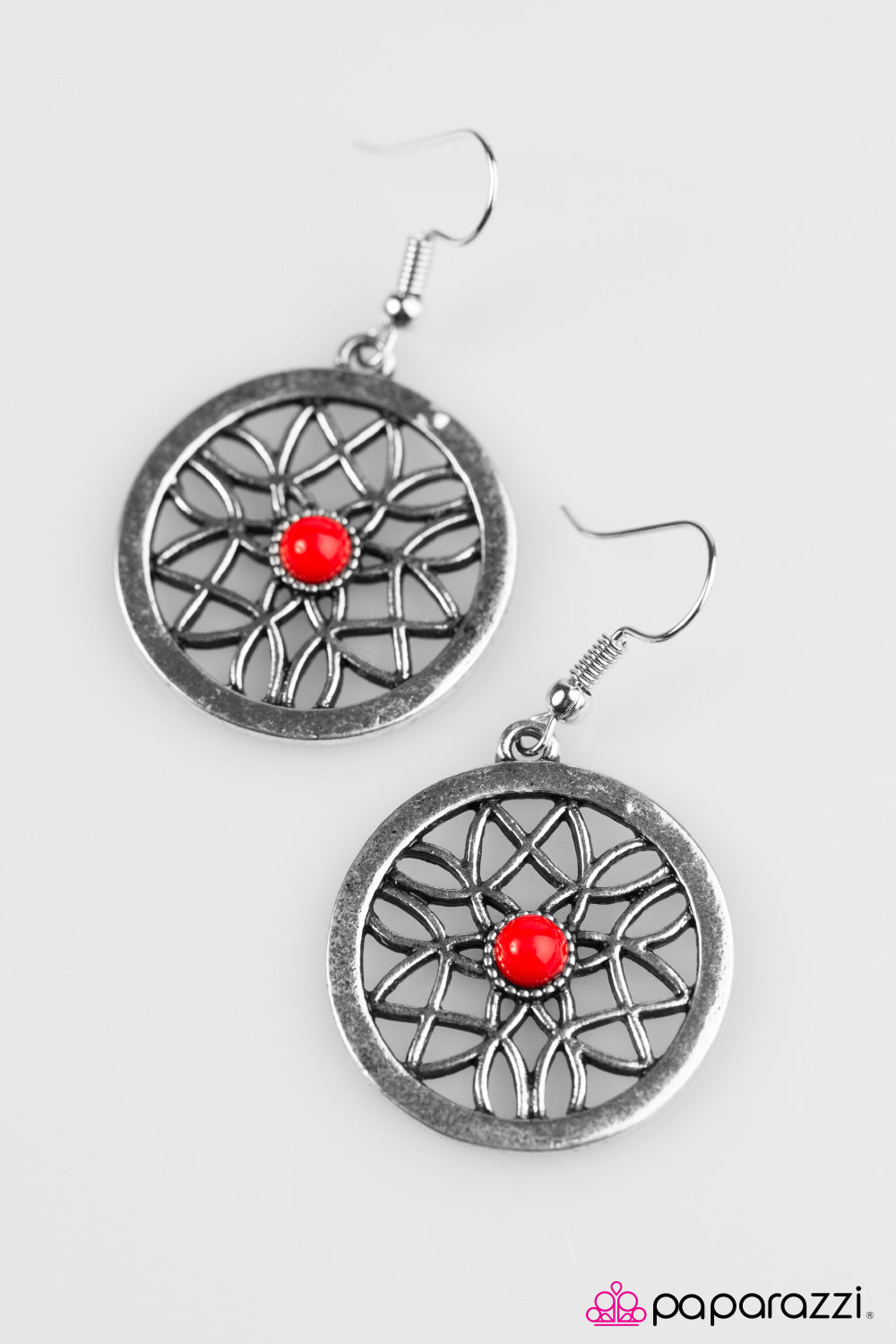 Paparazzi ♥ Pinch Me, Im GLEAMING - Red ♥ Earrings