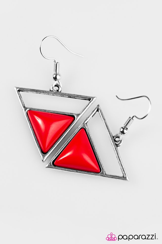 Paparazzi ♥ Athens Is Calling - Red ♥ Earrings