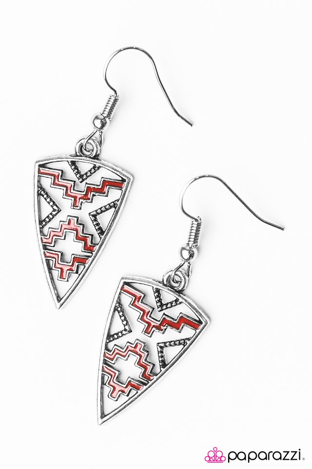 Paparazzi ♥ Love Your Tribe - Red ♥ Earrings-product_sku