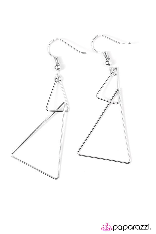 Paparazzi ♥ Beautifully Balanced - Silver ♥ Earrings