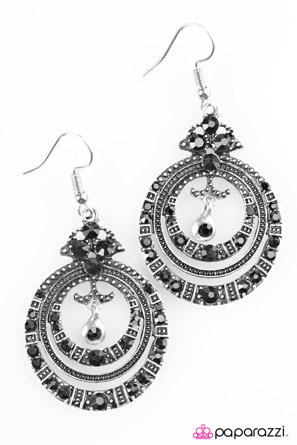 Paparazzi ♥ Hopelessly Havana - Black ♥ Earrings