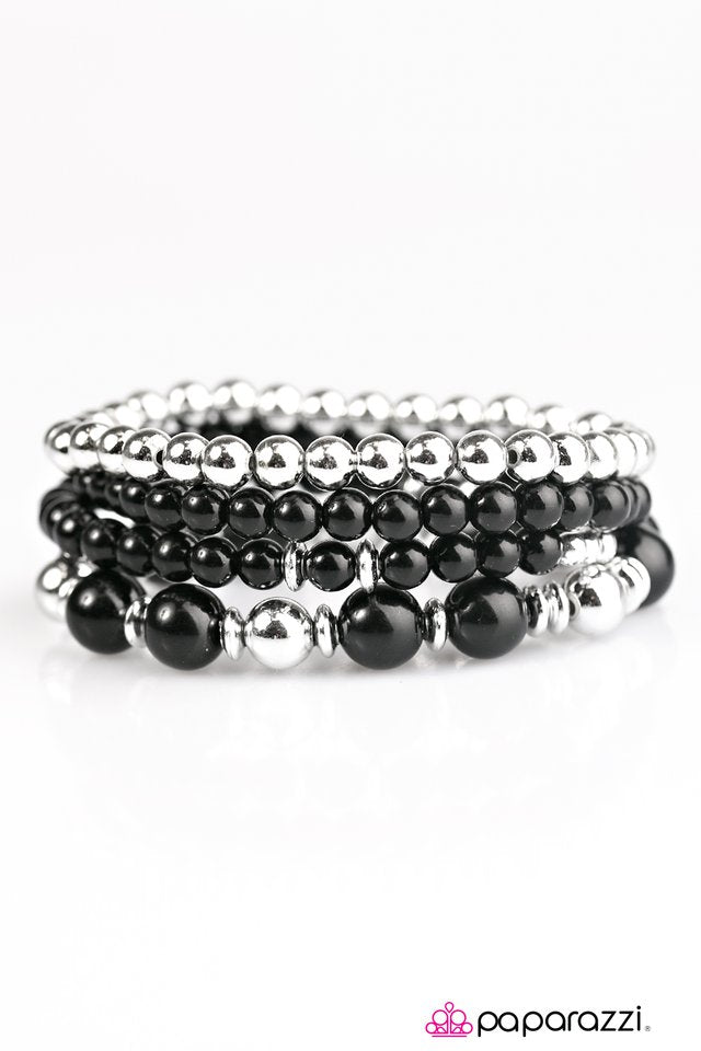 Paparazzi ♥ Party Like Gatsby - Black ♥ Bracelet