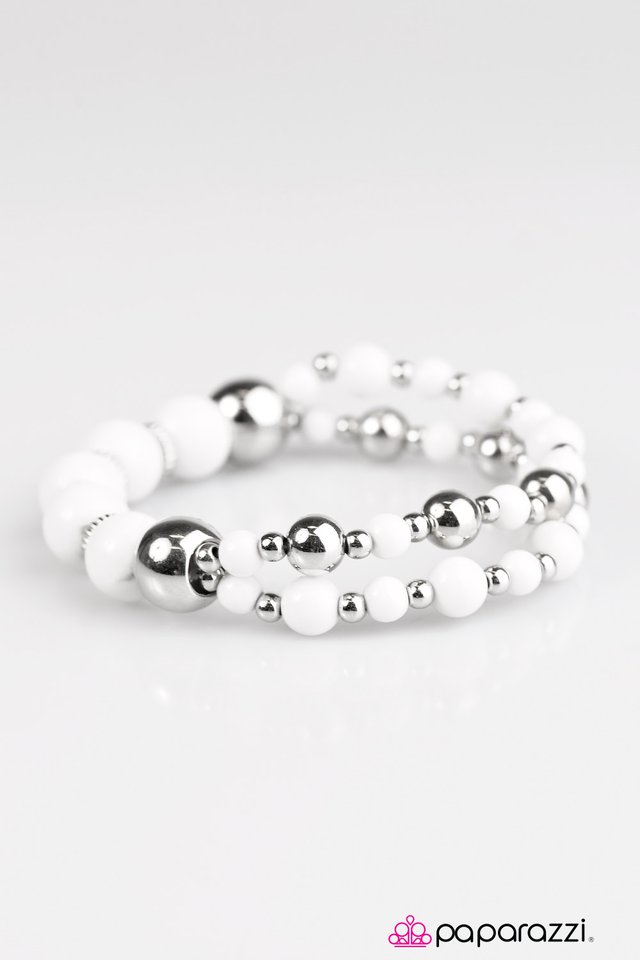 Paparazzi ♥ I Could Have Danced All Night - White ♥ Bracelet