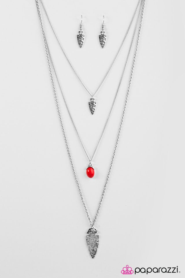 Paparazzi ♥ Wild Chase - Red ♥ Necklace