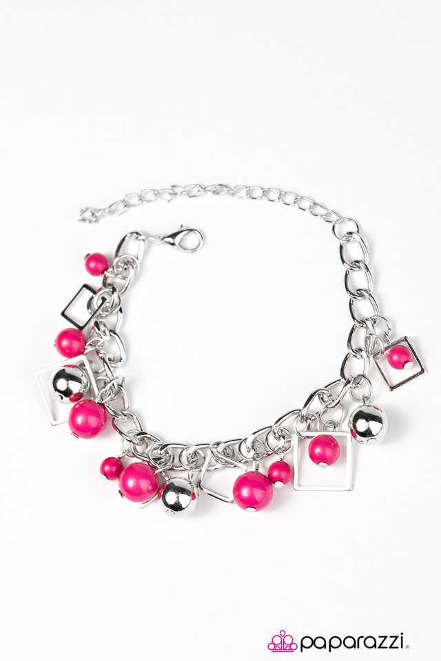 Paparazzi ♥ Hall Of FRAME - Pink ♥ Bracelet