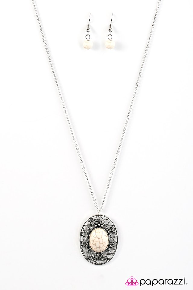 Paparazzi ♥ Adjust Your ALTITUDE - White ♥ Necklace