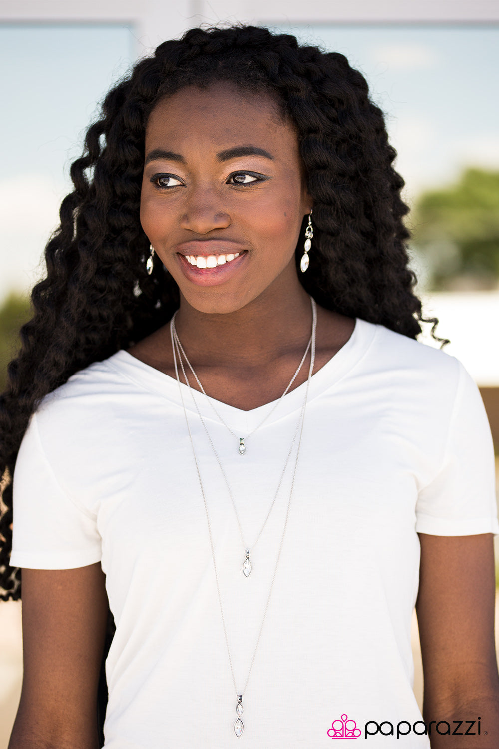 Paparazzi ♥ Starlit Skies - White ♥ Necklace-product_sku