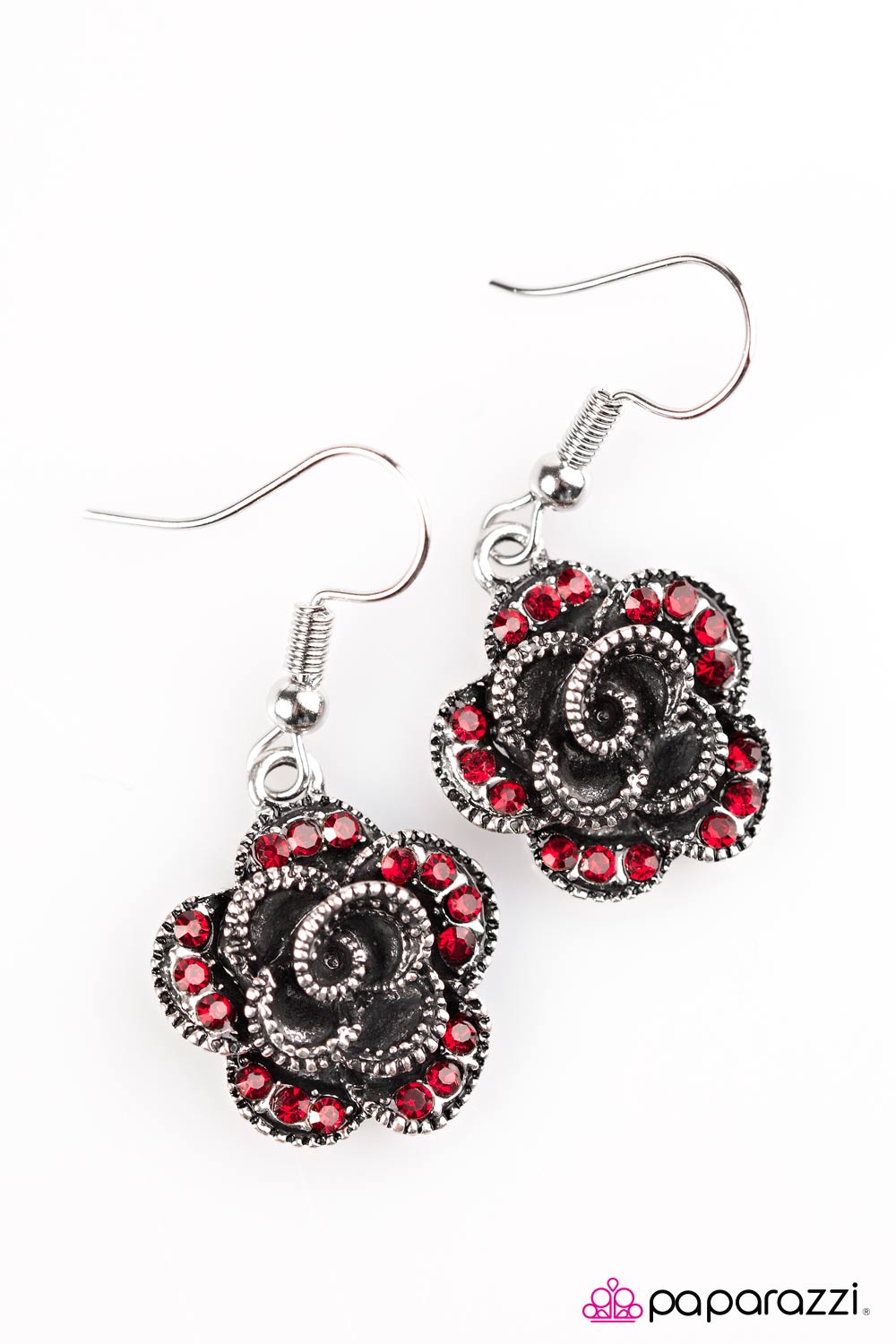 Paparazzi ♥ Give Her Roses - Red ♥ Earrings
