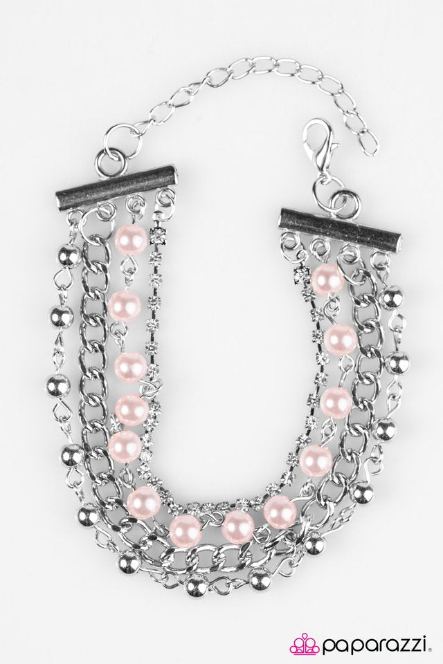 Paparazzi ♥ GLITZY Business - Pink ♥ Bracelet