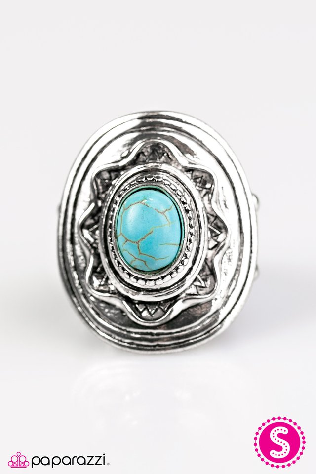 Paparazzi ♥ A Tribal Affair - Blue ♥ Ring