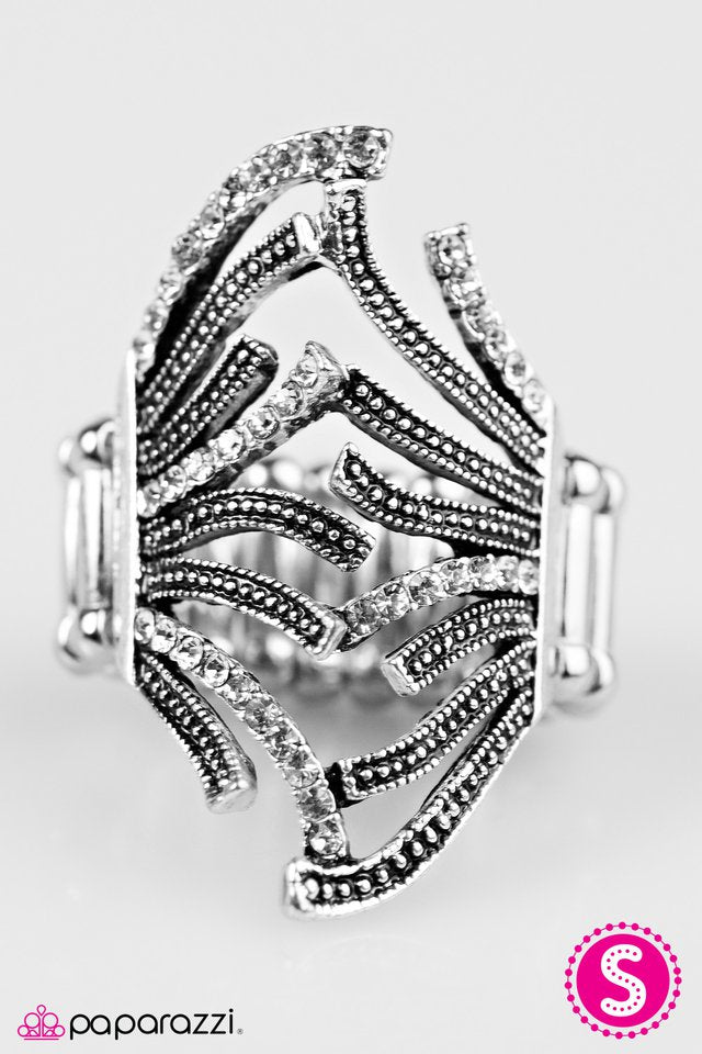 Paparazzi ♥ Send In The Cavalry - White ♥ Ring