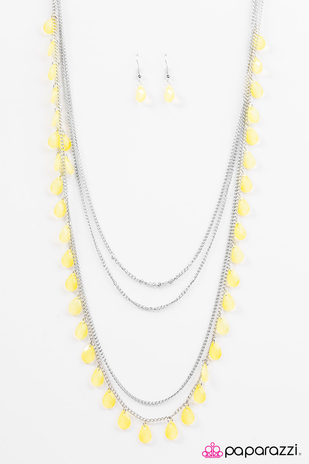 Paparazzi ♥ Summer Showers - Yellow ♥ Necklace
