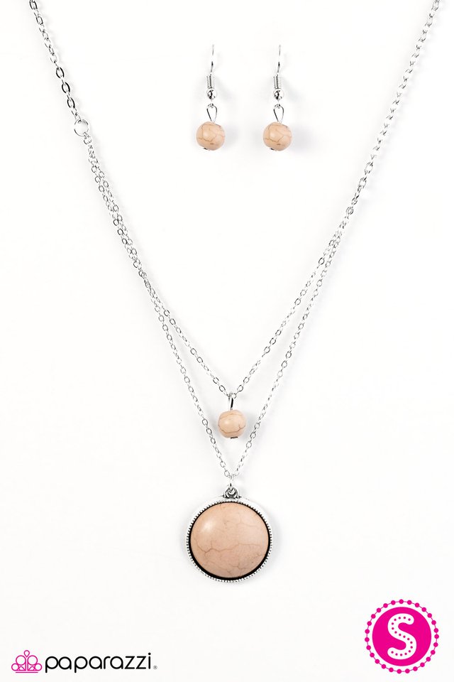 Paparazzi ♥ Sandstone Skies - Brown ♥ Necklace