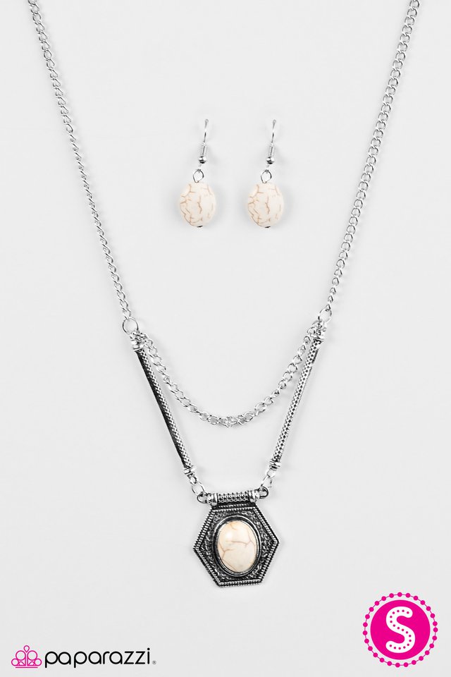 Paparazzi ♥ Desert Soul - White ♥ Necklace-product_sku