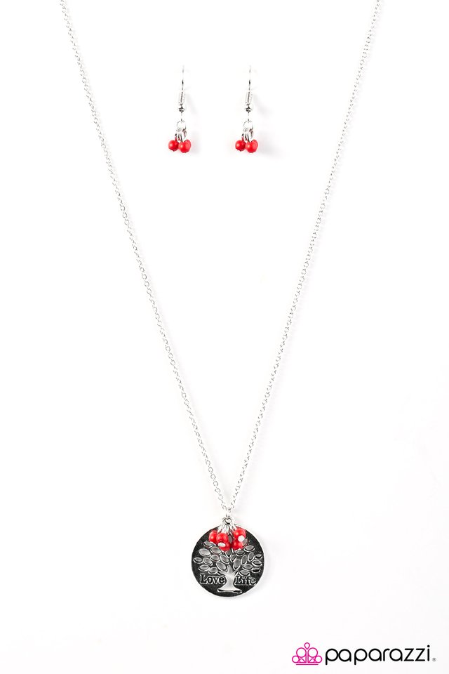 Paparazzi ♥ Life Is Lovely - Red ♥ Necklace
