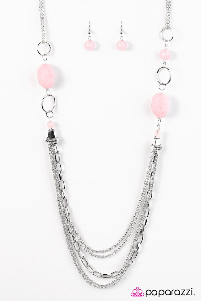 Paparazzi ♥ Have An ICE Day - Pink ♥ Necklace