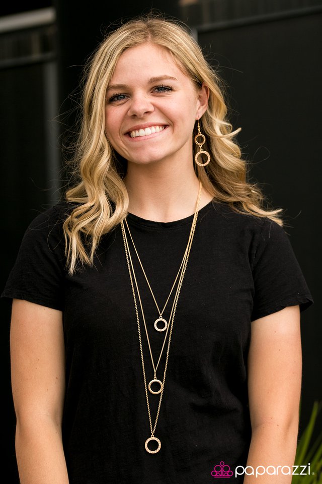 Paparazzi ♥ But First, Champagne - Gold ♥ Necklace